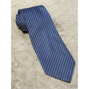 Bachrach Men’s Necktie Made in Italy 100% Silk Gorgeous Tie Blue/Gray Fast Ship!